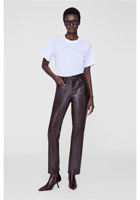 pantaloni bruno donna marrone scuro ANINE BING | A-03-10307BWN43